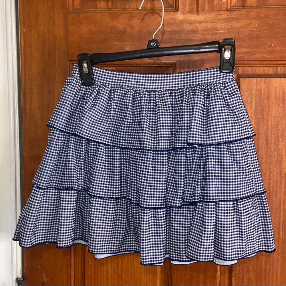 Zara ruffled mini skirt